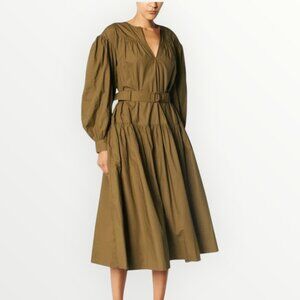 Ulla Johnson Joyce Cotton Poplin Midi Dress